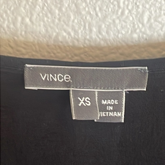 VINCE Chambray Back Modal Maxi Dress Soft Jersey Knit Black Size XS vacation - Picture 6 of 8